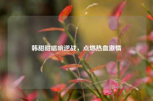 韩甜甜唱响逆战，点燃热血激情