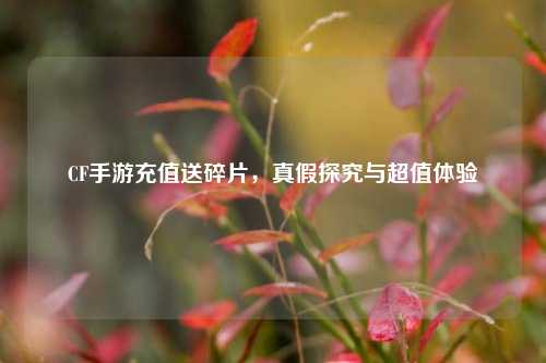 CF手游充值送碎片，真假探究与超值体验