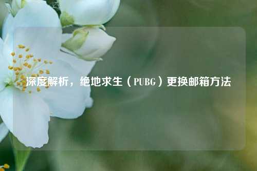 深度解析，绝地求生（PUBG）更换邮箱方法