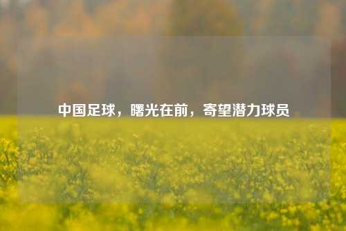 中国足球，曙光在前，寄望潜力球员
